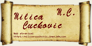 Milica Čučković vizit kartica